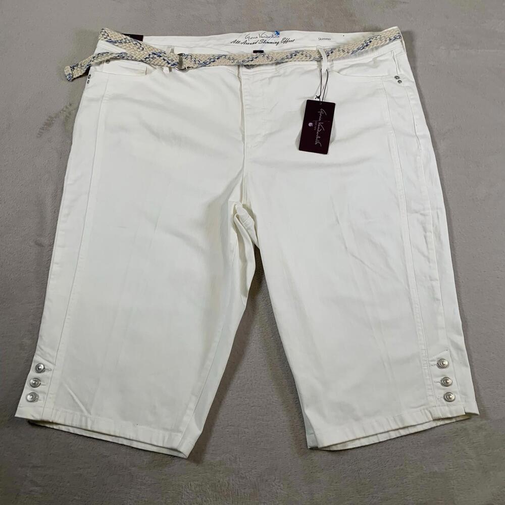 Gloria Vanderbilt All-Around Slimming Effect Kaia Skimmer Shorts Womens 24W NEW